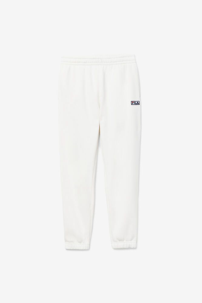 Fila Garin Jogger Pants White - Mens - 86471PFZU